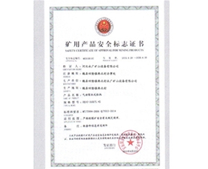 矿用生产安全标志证书 (2)