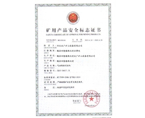 矿用生产安全标志证书 (6)